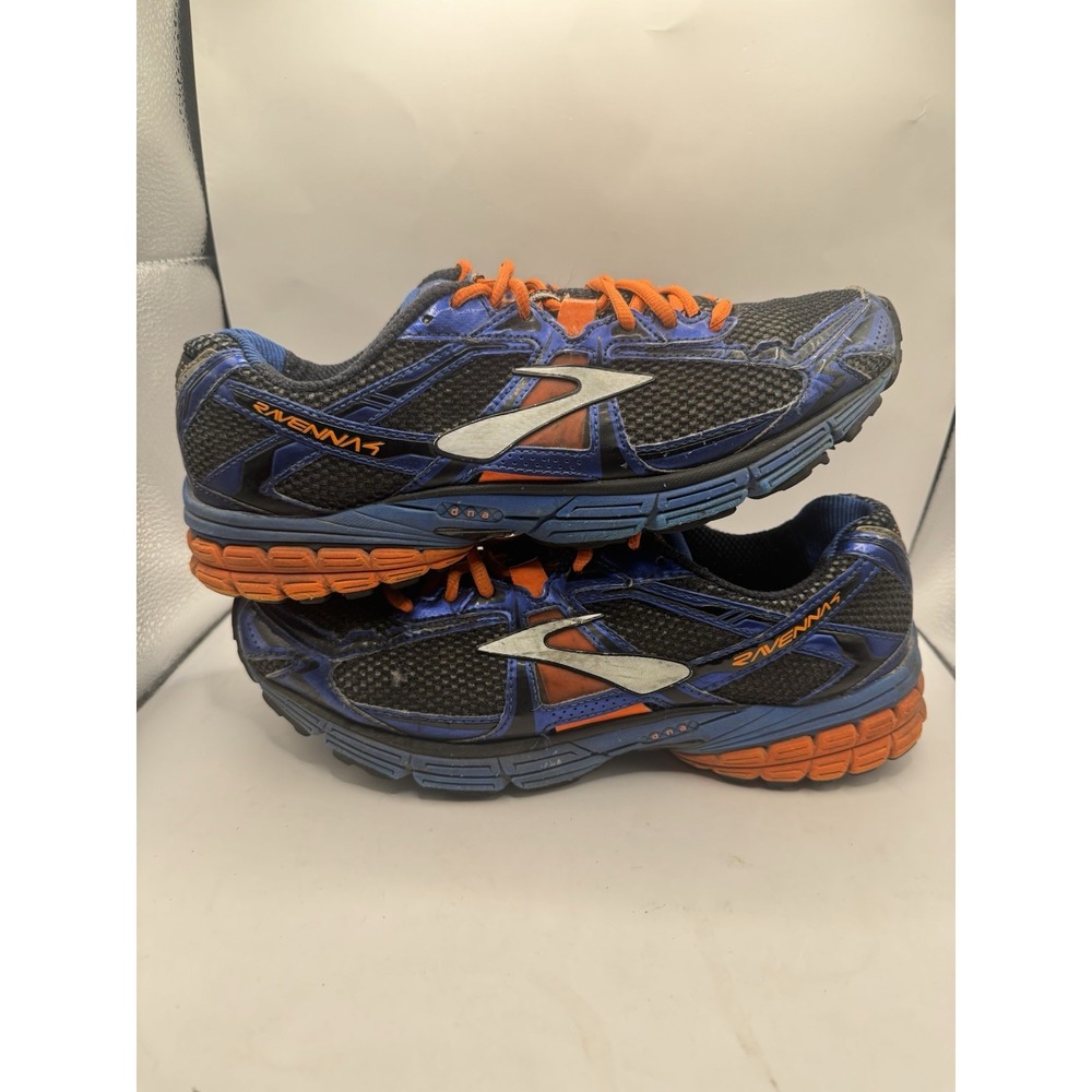 Brooks Ravenna 4 Mens Running Shoes Blue Orange Size 10 1101311D204 No Box
